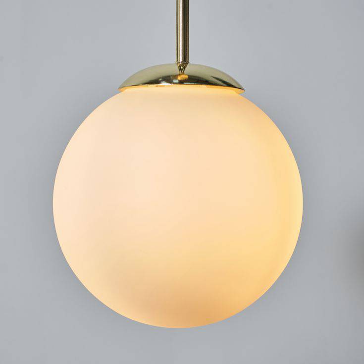 Beauworth Gold And Opal Glass Ceiling Light - Comet Lighting