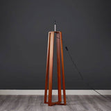 Beltane 4 Legged Dark Wood Floor Lamp - Comet Lighting