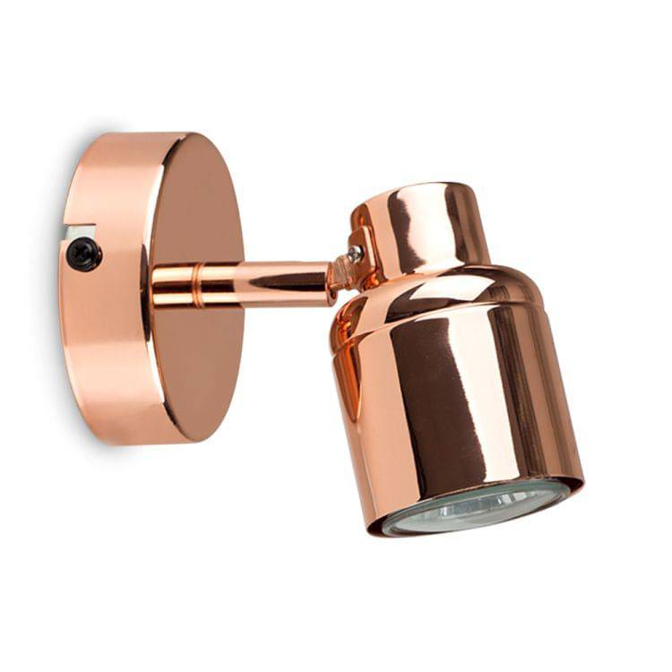 Benton Copper Single Spotlight - Comet Lighting