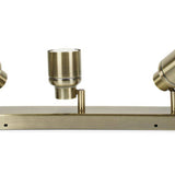 Benton IP44 3 Way Bar Spotlight In Antique Brass - Comet Lighting