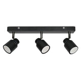 Benton IP44 3 Way Bar Spotlight In Matte Black - Comet Lighting