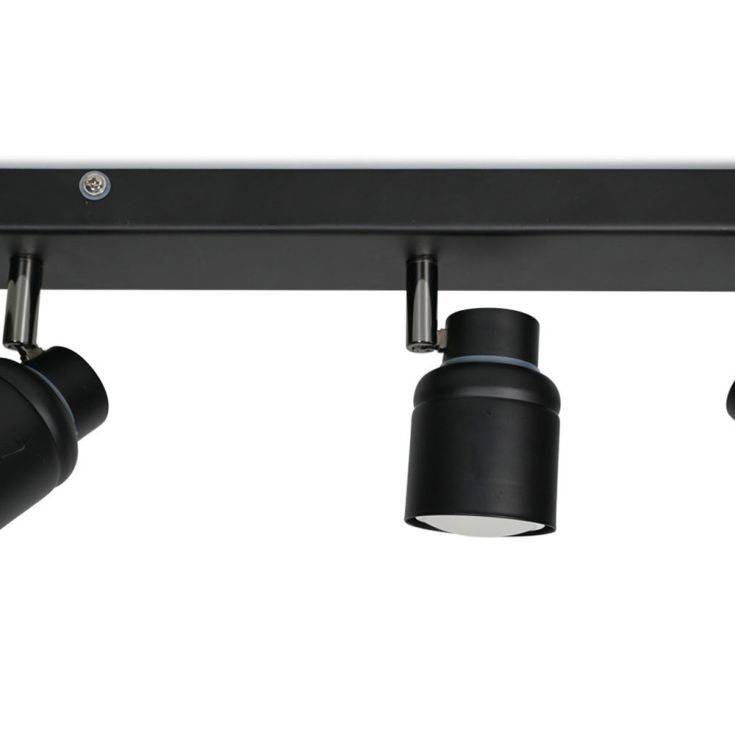 Benton IP44 3 Way Bar Spotlight In Matte Black - Comet Lighting