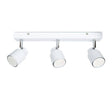 Benton IP44 3 Way Bar Spotlight In White - Comet Lighting