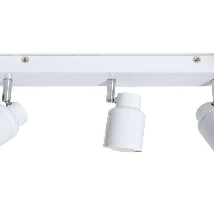 Benton IP44 3 Way Bar Spotlight In White - Comet Lighting