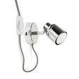 Benton Single Spotlight With Plug & Switch In Chrome - Comet Lighting