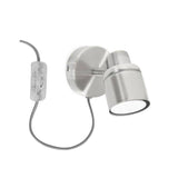 Benton Single Spotlight With Plug & Switch In Chrome - Comet Lighting