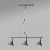 Brisner Grey and Silver 3 Way Over Table Ceiling Pedant Light - Comet Lighting