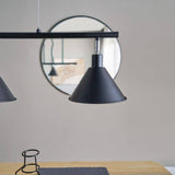 Brisner Matt Black and Gold 3 Way Over Table Ceiling Pedant Light - Comet Lighting