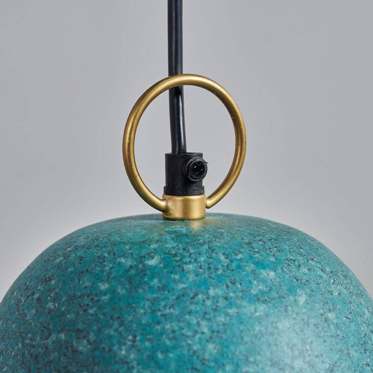 Broden Green Metal Dome Pendant Shade - Comet Lighting