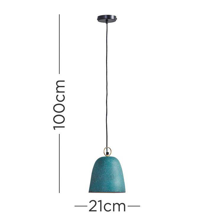 Broden Green Metal Dome Pendant Shade - Comet Lighting