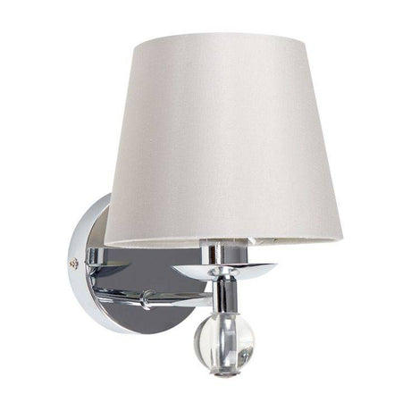 Bryantt Single Crystal Wall Light Grey  Shade - Comet Lighting