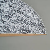 Burrel Grey and White Fractal Textured Pendant Shade - Comet Lighting