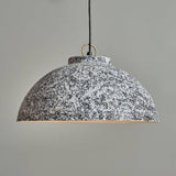 Burrel Grey and White Fractal Textured Pendant Shade - Comet Lighting