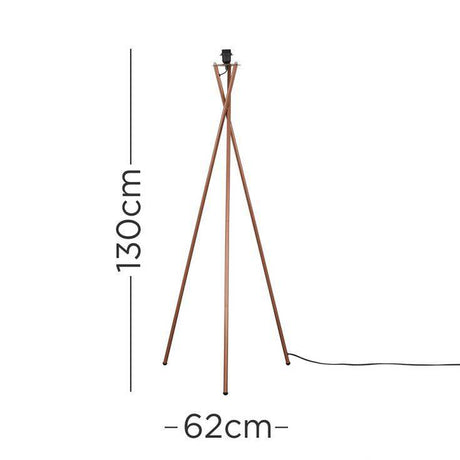 Camden Tripod Floor Lamp Copper - Comet Lighting