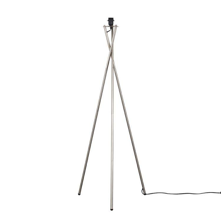 Camden Tripod Floor Lamp Satin Nickel - Comet Lighting