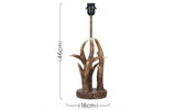 Caribou Antler Table Lamp Natural Finish (BASE ONLY) - Comet Lighting