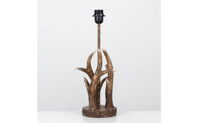 Caribou Antler Table Lamp Natural Finish (BASE ONLY) - Comet Lighting