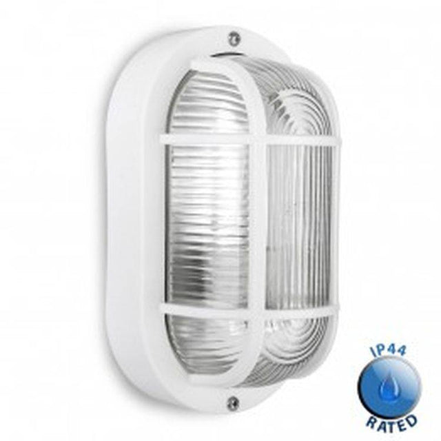 Carnforth 40W IP44 Bulkhead White - Comet Lighting