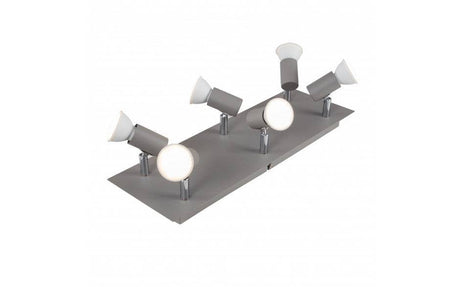 Cement Chrome Square Plate Spotlight - Comet Lighting