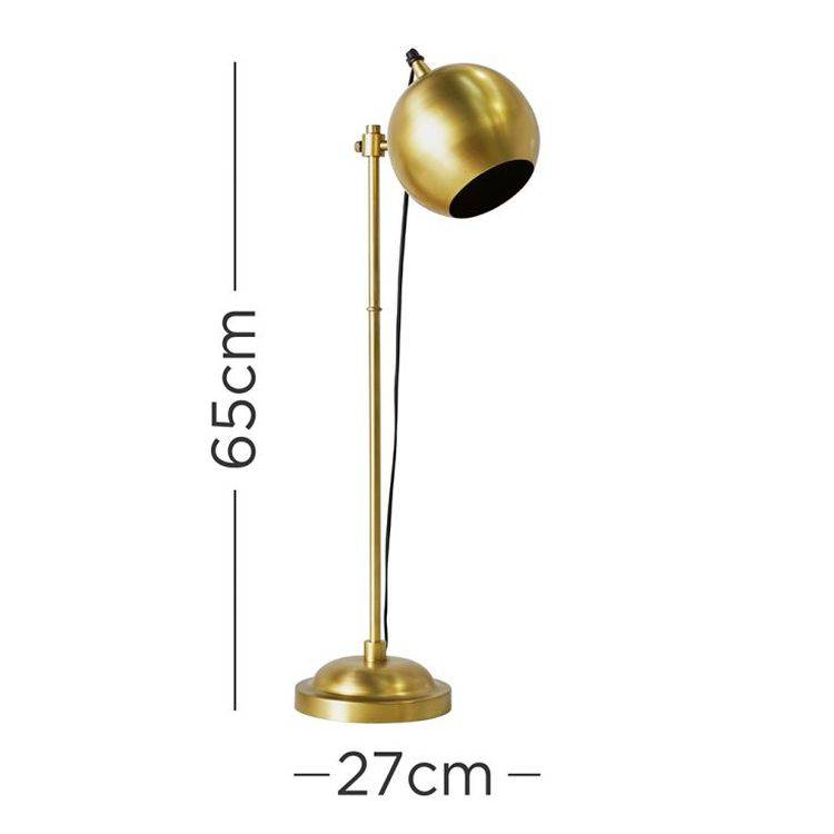 Cent Large Gold Eyeball Table Lamp - Comet Lighting