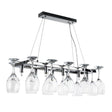 Chalice 8 Way Modern Wine Ceiling Silver - Comet Lighting