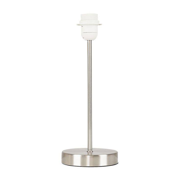 Charlie Brushed Chrome Stem Table Lamp - Comet Lighting