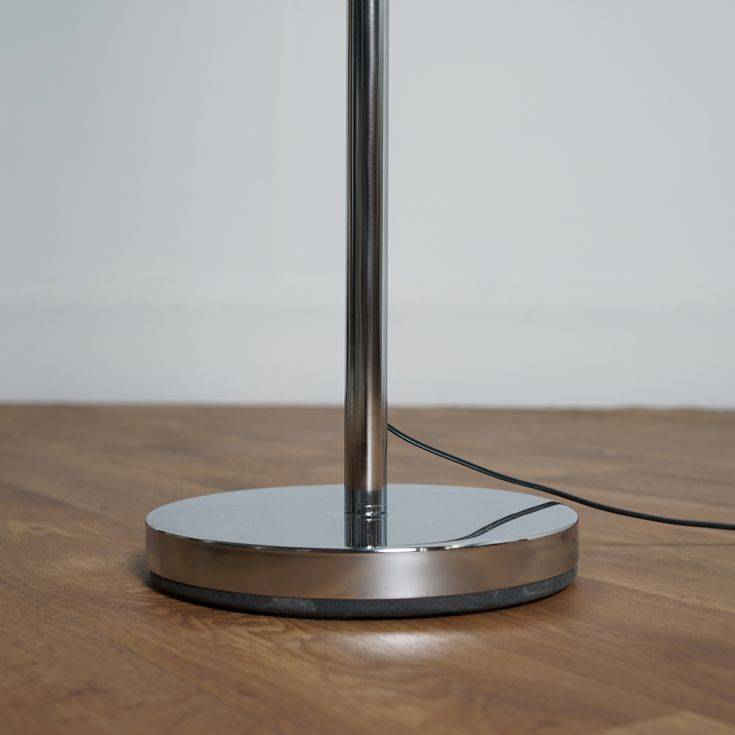 Charlie Chrome Stem Floor Lamp - Comet Lighting