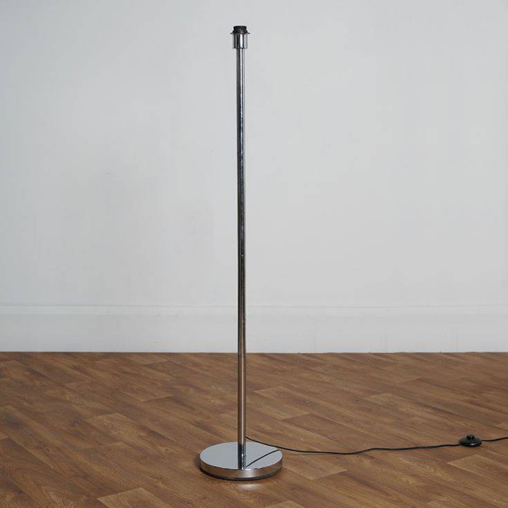 Charlie Chrome Stem Floor Lamp - Comet Lighting