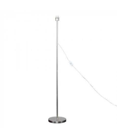 Charlie Nickel Painted Modern Stem Floor Lamp - Comet Lighting