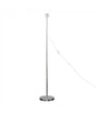 Charlie Nickel Painted Modern Stem Floor Lamp - Comet Lighting