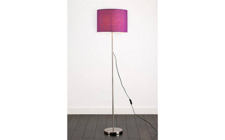 Charlie Nickel Painted Modern Stem Floor Lamp - Comet Lighting