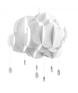 Childrens Cloud Rain Drops Pendant Shade White - Comet Lighting