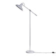 Civic Cool Grey Metal Floor Lamp - Comet Lighting