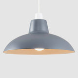 Civic Dark Grey Metal Pendant Shade - Comet Lighting