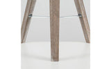 Clipper Light Wood / Chrome Tripod Table Lamp Base Only - Comet Lighting