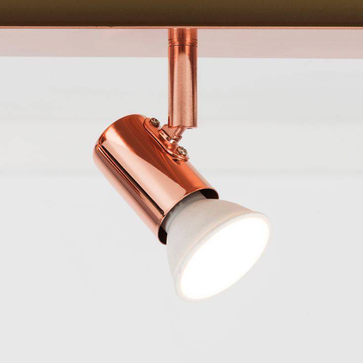 Consul Copper 6 Way Plate Spotlight - Comet Lighting