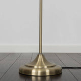 Corinthia Angled Floor Lamp Antique Brass - Comet Lighting