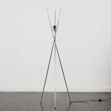 Crawford Tripod Floor Lamp Chrome Plated - Comet Lighting