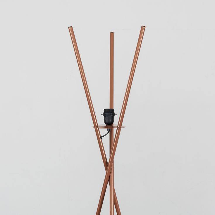 Crawford Tripod Floor Lamp Copper Painted - Comet Lighting