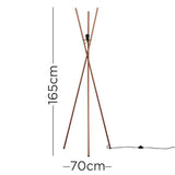 Crawford Tripod Floor Lamp Copper Painted - Comet Lighting