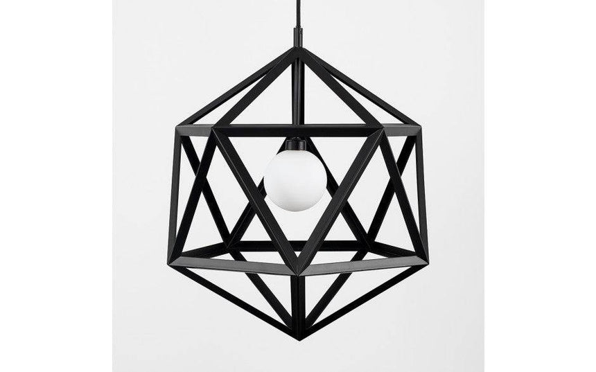 Cubik Cubism Black Pendant - Comet Lighting