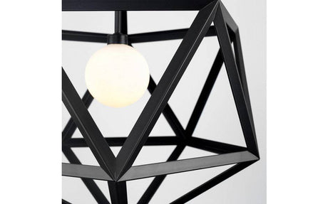 Cubik Cubism Black Pendant - Comet Lighting