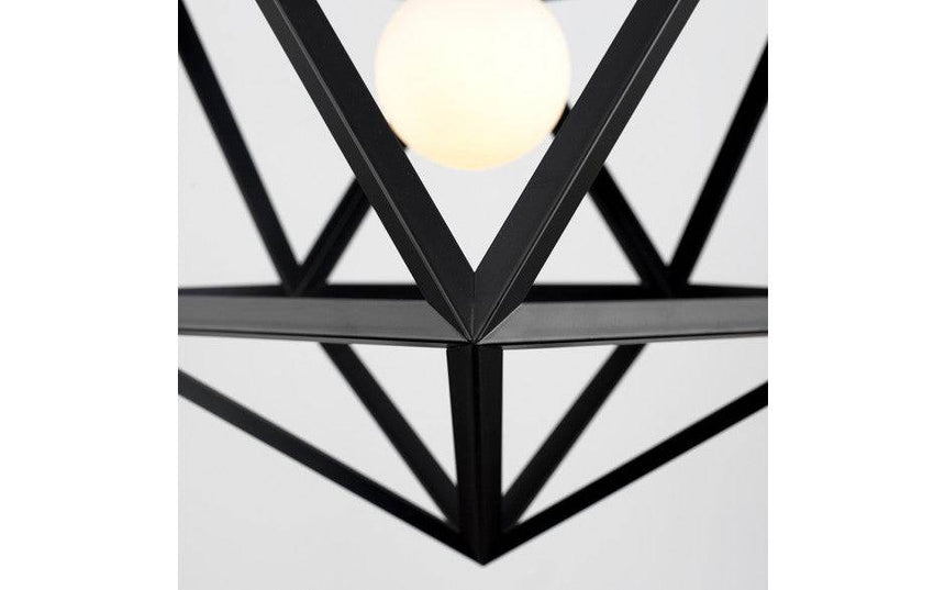 Cubik Cubism Black Pendant - Comet Lighting