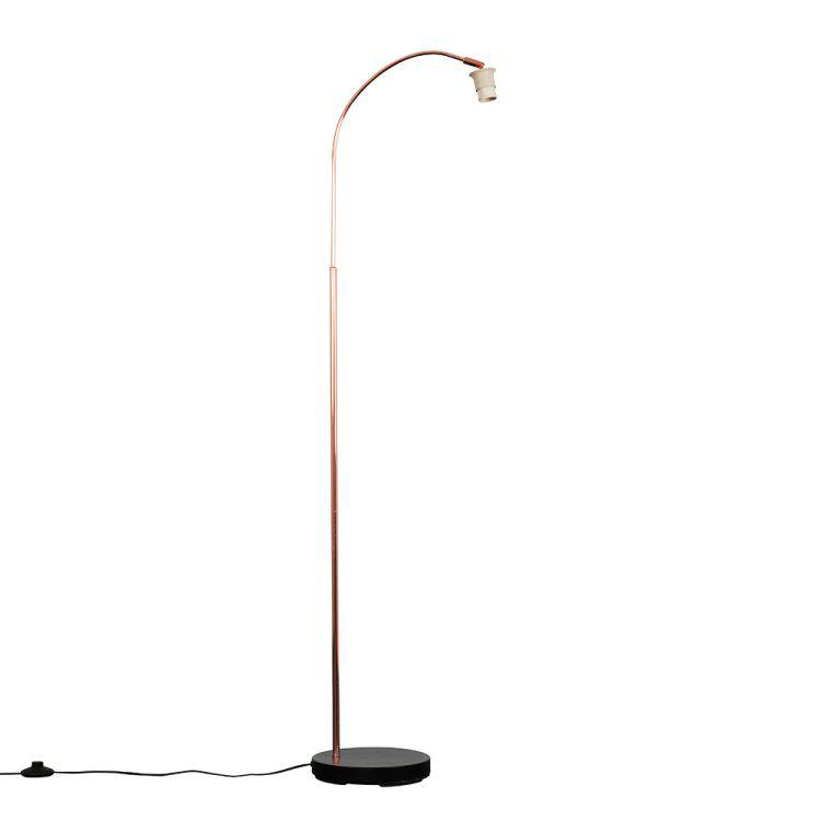 Curva Trend Floor Lamp Copper And Black - Comet Lighting