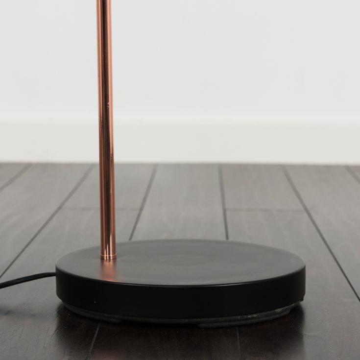 Curva Trend Floor Lamp Copper And Black - Comet Lighting