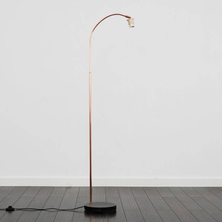 Curva Trend Floor Lamp Copper And Black - Comet Lighting