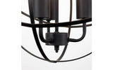 Dalton Black Atom 3 Way Ceiling Light - Comet Lighting