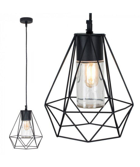 Diablo Black Electric Pendant - Comet Lighting