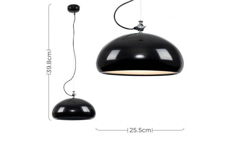 Dolus 18W LED Black Pendant Ceiling Light - Comet Lighting