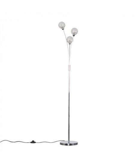 Ducy 3 Way Floor Lamp Chrome - Comet Lighting